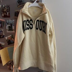 Mizzou Yellow Quarter-Zip Sweatshirt